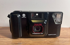 Minolta Freedom 101 Point  Shoot Film Camera POWERS ON - AS IS - PARTS/REPAIRS