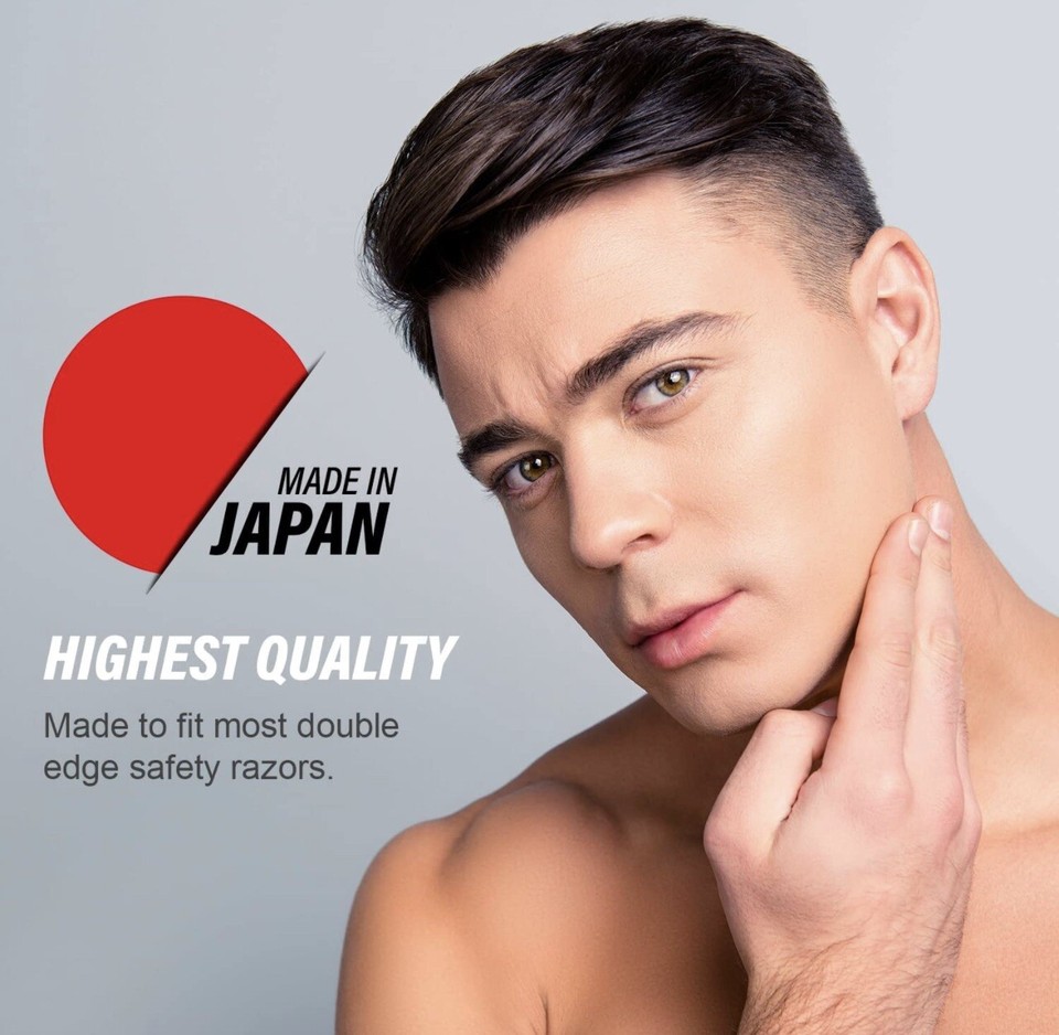 30 Feather Shaving Razor Blades Stainless Double Edge Original Made in ...