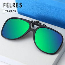 Clip On Flip Up Polarized Trendy Sunglasses Men Women Shade Driving Glasses New