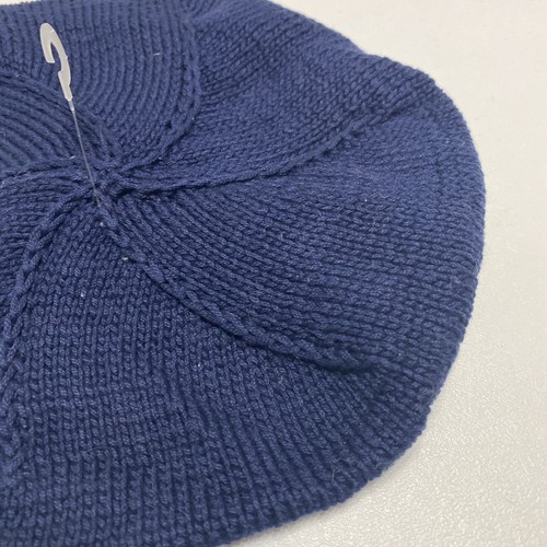 Zackali 4 Kids Knit Girls Hat Beret Blue Daisies Cherries Size 6 - Picture 5 of 9