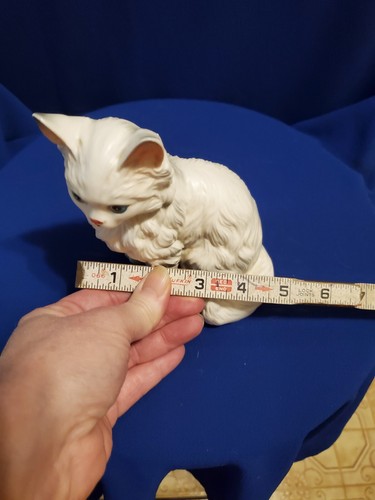 SALE! WAS 18. VTG MCM JAPAN LEFTON PORCELAIN WHITE LONG HAIR PERSIAN CAT - Picture 10 of 12
