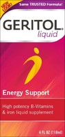 6 Pack Geritol Liquid Energy Support B-vitamins & Iron Supplement 4 Oz Each on sale 6 Pack Geritol Liquid Energy Support B-vitamins & Iron Supplement 4 Oz Each on sale