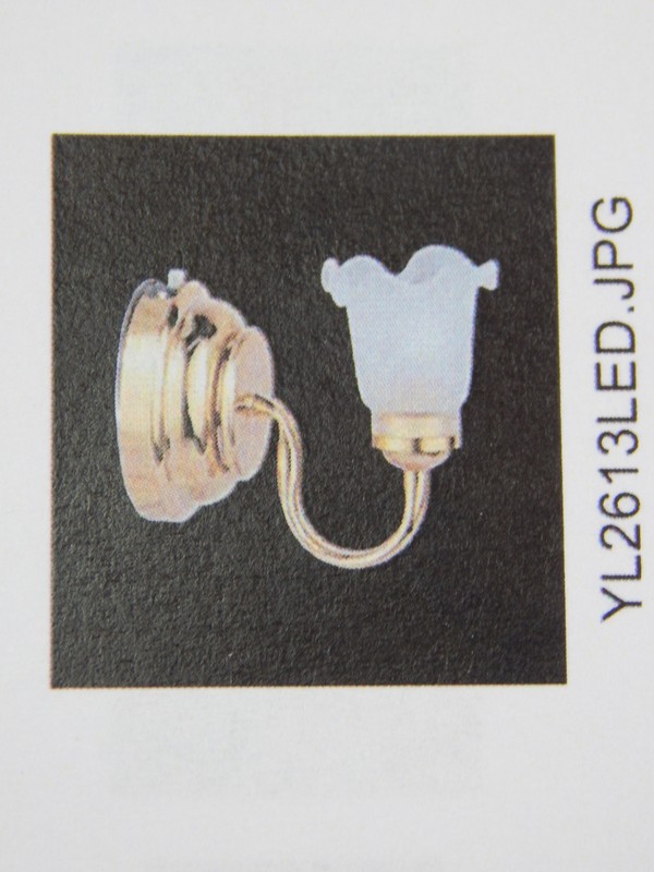 Heidi Ott #YL2613 Dollhouse Miniature Light 1:12 Scale LED Battery Wall Lamp 