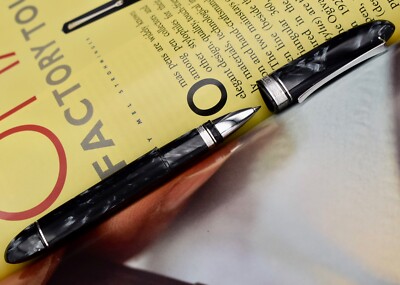 OMAS 360 Grigio Perla (Pearl Grey) Celluloid Rollerball Pen Hi