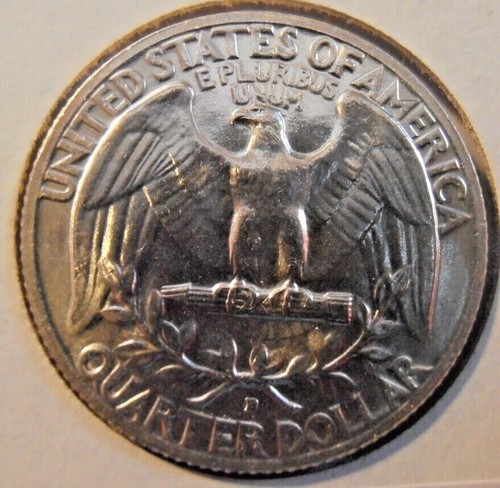 1955 D Washington Silver Quarter, (55DAC3) - Picture 3 of 5