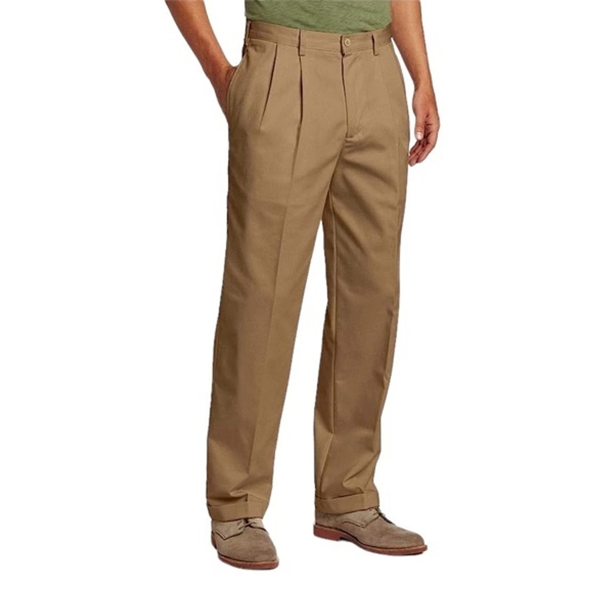 Izod pleated best sale pants