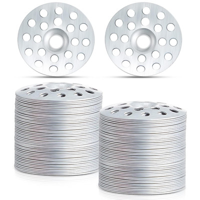 200 Pcs 1 Inch Zinc Plated Plaster Washers Metal for Screws Profile Flat Ceiling