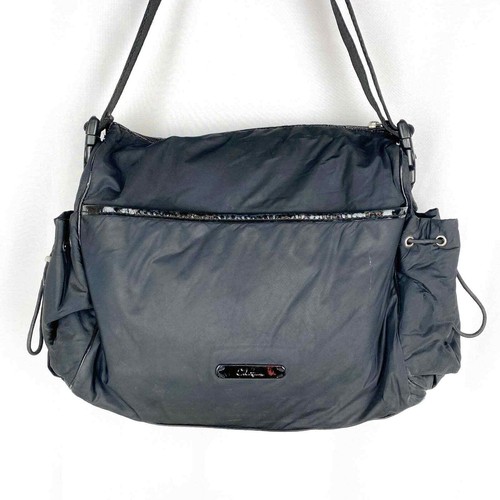Cole Haan Diaper Bag Kyle Collection Black Nylon Adjustable Strap Baby - Picture 2 of 12