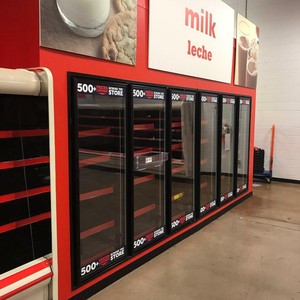 Hill Phoenix Walk In Cooler 14 W X 18 L X 10 Tall With 6 Glass Reach In Doors Ebay
