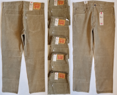 Homme Levis 502 regular taper fit Velours Côtelé Warp Pantalon Stretch 30,33,36,38  5070222 | eBay