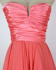 NWT Tawny $110 Coral Formal Prom Cruise Evening Long Dress size M Strapless