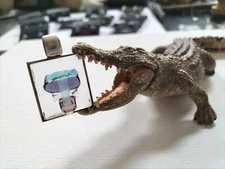 Jewellery Set Silver 925 Stud Earrings Silver/Glass Medal Inc Flat 925 Chain New