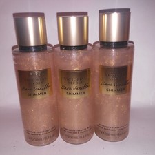 Set of 3 Victoria Secret Body Spray Fragrance Mist Bare Vanilla Shimmer Full Siz