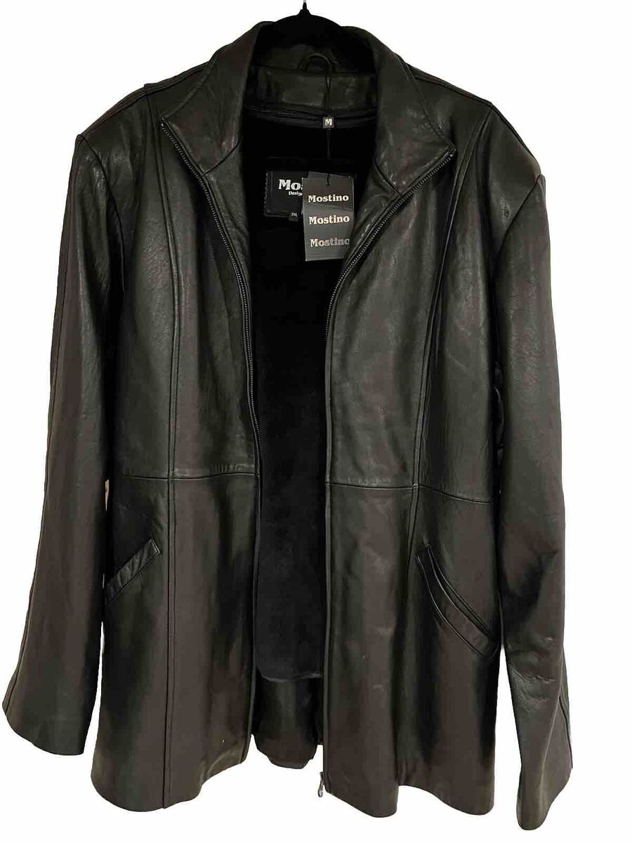 New Zealand Lamb Skin Leather Jacket Italy No Belt Size 3x Mostino New Zealand Lamb Skin Leather Jacket Italy No Belt Size 3x Mostino