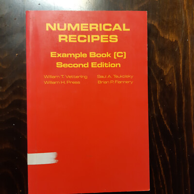 Vetterling: Numerical recipes example book [c] 2. Aufl.