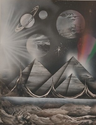 Graffiti Surreal Space Landscape Pyramids&planets Cozumel | eBay
