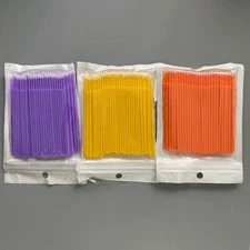 300Pcs Dental Swabs Disposable Applicators Micro Brush Stick Eyelash Extension