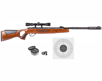 Hatsan Mod 65 Spring Piston .25 Cal Air Rifle w/ Scope and Pellets and Targets