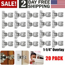 20 Pezzi 1-1/4" Sovrapposizione Soft Close Face Frame 105° Compatto Armadio Cerniere Artigianali