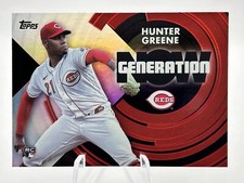 HUNTER GREENE 2022 TOPPS GENERATION NOW ROOKIE CINCINATTI REDS #GN-64 JT