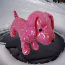 Valentines Dog Plush Pink Stuffed Animal Hearts Love Long Floppy Ear 13  