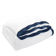 Ralph Lauren Organic Sateen Border King Duvet Cover 470 Polo Navy