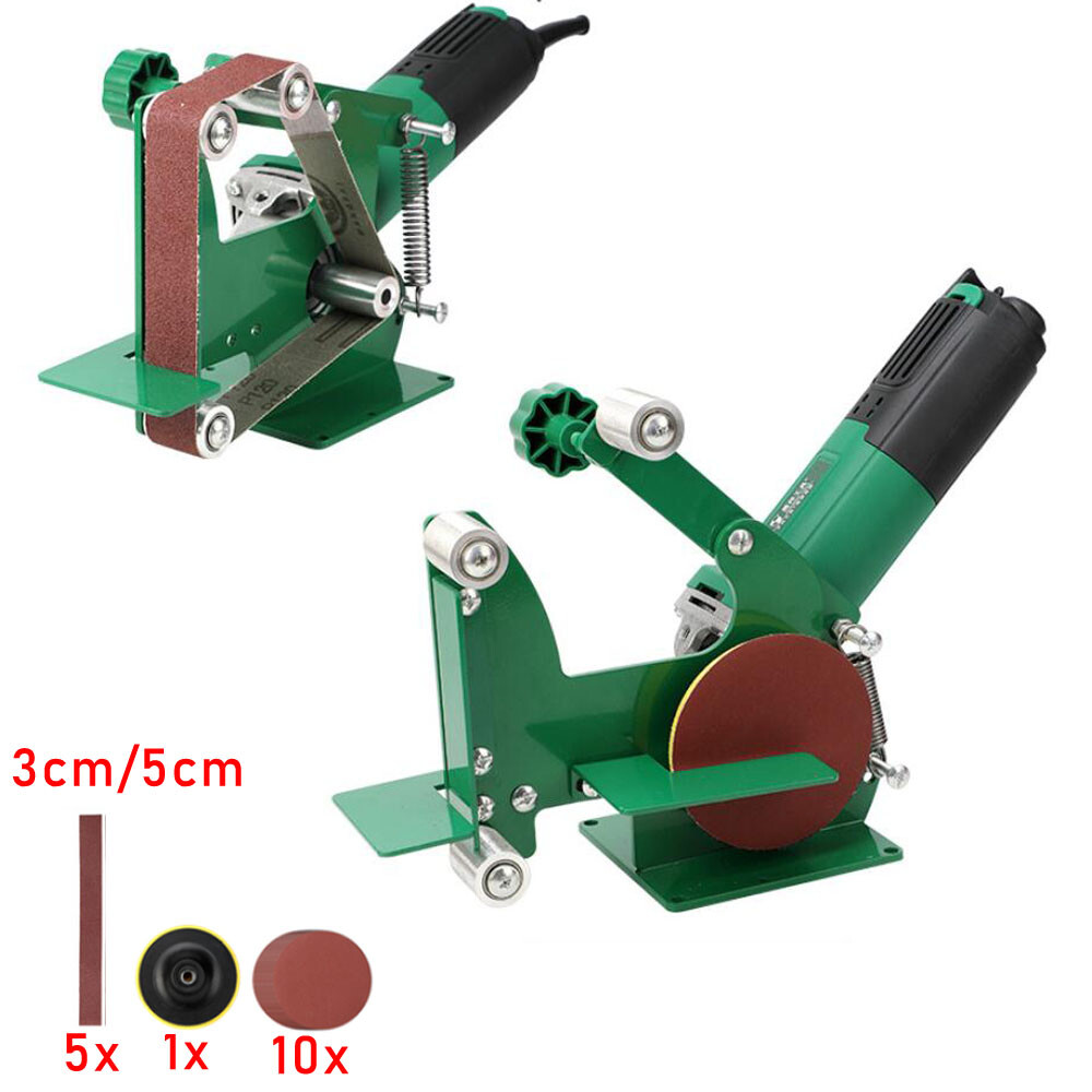 220V 180W Angle Grinder DIY Sand Disc Belt Sander DIY Polishing Grinding Machine