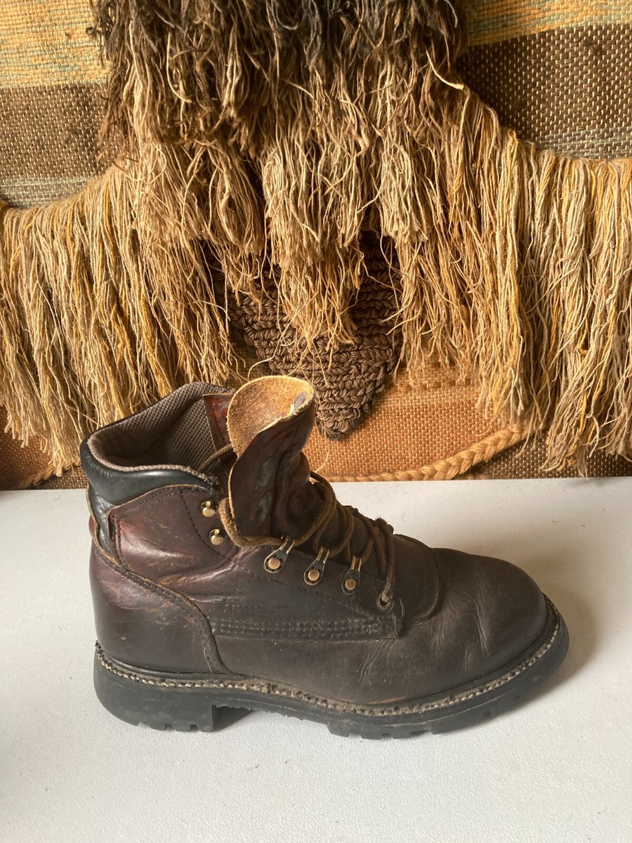 RED WING SHOES ブラウン 安全靴 27cm Red Wing Work Boots 963 Brown Leather Ankle Shoes Made USA Sz 7 D