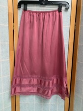 Vintage Sliperfection Size S Pink Half Slip Antron III Nylon Tricot USA