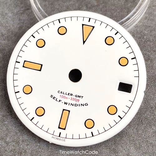 NH34A Reloj Retro Dial 29Mm Vintage Reloj Manecillas Ajuste Luminoso para GMT Reloj Hombre - Imagen 11 de 16
