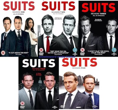 Suits TV Series Collection 1-5 DVD Seasons UK Used UK