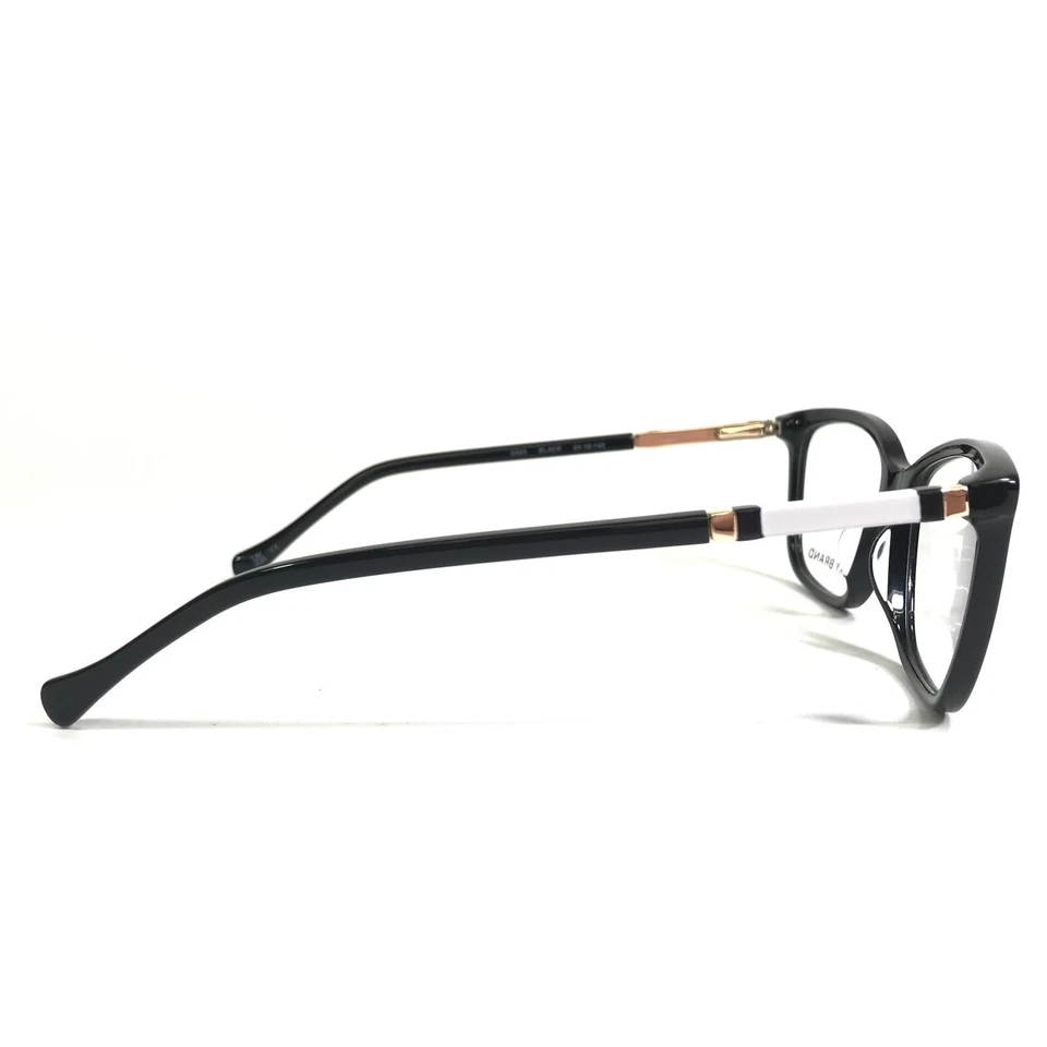 Monturas para gafas Lucky Brand D225 NEGRO blanco dorado borde completo cuadrado 54-16-140 Foto 4 de 4