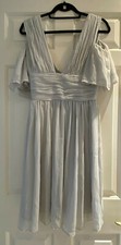 NWT NEW French connection grey chiffon dress size UK 8 / US 4