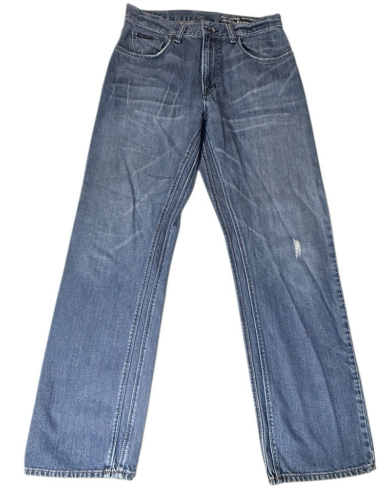 S Stone Boardwear 31 X 32 Blue Denim Distressed Y2k Skater