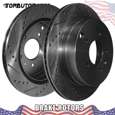 303mm Rear Drilled Brake Rotors For Chevy Equinox Captiva Sport Suzuki XL-7 VUE