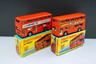Matchbox Lesney No 17 Londoner Pair Laker/Carnaby VNM to M Plus Original Boxes