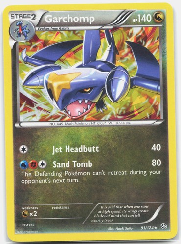 Garchomp (Cracked Ice Holo) Holo Rare Deck Exclusives PR Dragon 091/124 2016 NM