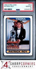 1990 O-PEE-CHEE #512 PATRICK ROY CANADIENS HOF PSA 10
