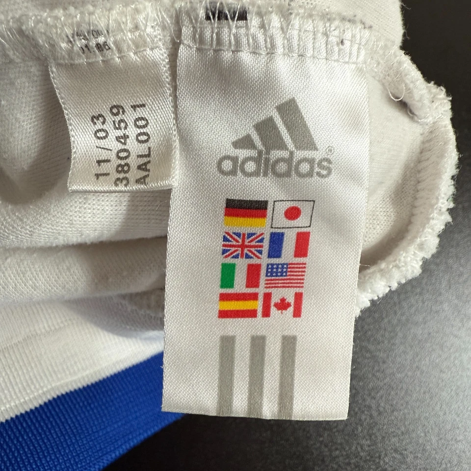 Adidas Brasil Chaqueta de Pista Unisex Pequeña Blanca Cremallera Completa Manga Larga Fútbol Foto 3 de 4