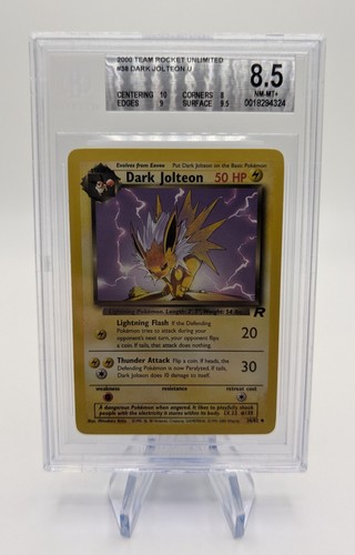 Dark Jolteon (Unlimited) graded BGS 8.5 for sale on eBay