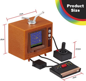 Tiny Arcade Atari 2600 3.5" Mini Retro Game - Playable Console & TV W/ Real Game