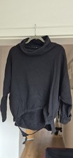Maden Italy Damen Pullover Schwarz Rollkragen...