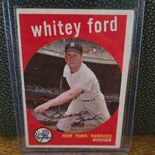 1959 Topps Whitey Ford #430 New York Yankees MLB Vintage Baseball Card