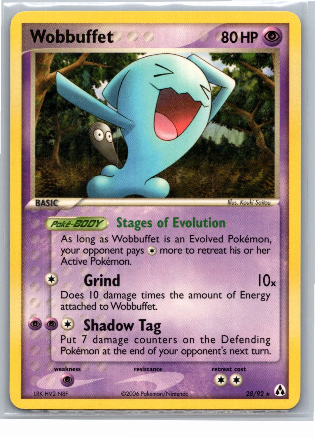 Wobbuffet Rare Legend Maker 28/92 NM