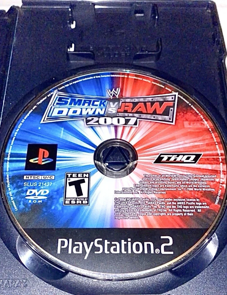 PlayStation 2 PS2 Game WWE Smackdown VS Raw 2007 CIB Complete In Box - Image 2 of 2