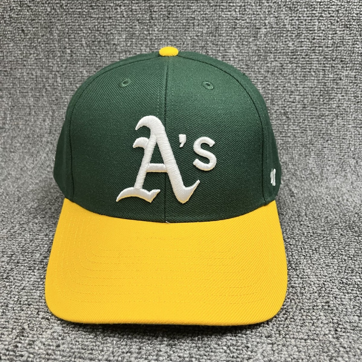 Oakland Athletics '47 Brand MVP Hat MLB Green Yellow Adjustable Strapback Cap