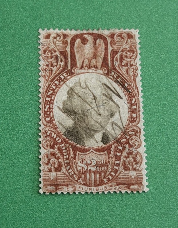 SCOTT R146 - $2.50 WASHINGTON - USED - VF CENTERING - SCV $125.00