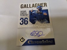 2018 Panini Chronicles - Autographs Cameron Gallagher #CA-CG (AU, RC) KC Royals