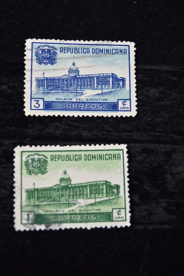 DOMINICAN REPUBLIC   1949   UPU  S 433-34 + PRESIDENTIAL PALLACE S 428-29  USED - Image 3 of 3