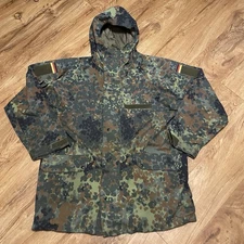 Vintage German Army GE Feuchter Ringelai Rain Jacket Mens Size 52 Military Coat